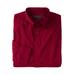 Men's Big & Tall KS Signature Wrinkle-Free Long-Sleeve Button-Down Collar Dress Shirt by KS Signature in Rich Burgundy (Size 19 33/4)