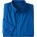 Men's Big & Tall KS Signature Wrinkle-Free Long-Sleeve Button-Down Collar Dress Shirt by KS Signature in Royal Blue (Size 17 35/6)