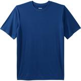 Men's Big & Tall Performance Flex Crewneck Tee by KingSize in Midnight Navy (Size 5XL)