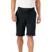 Men's Big & Tall 10" Flex Full-Elastic Waist Chino Shorts by KingSize in Black (Size 46)