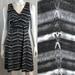 Athleta Dresses | Athleta Ombre Striped Sleeveless Wrap Tencel Dress | Color: Gray | Size: S