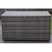 Direct Wicker 265 Gallon Water Resistant Wicker Deck Box Wicker/Rattan in Brown | 39.4 H x 66.93 W x 30.31 D in | Wayfair DW-3256B-Grey