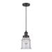 Innovations Lighting Bruno Marashlian Canton 6 Inch LED Mini Pendant - 201C-BK-G184-LED