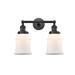 Innovations Lighting Bruno Marashlian Canton 16 Inch 2 Light Bath Vanity Light - 208-BK-G181-LED