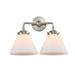 Innovations Lighting Bruno Marashlian Cone 15 Inch 2 Light Bath Vanity Light - 284-2W-SN-G41-LED