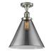 Innovations Lighting Bruno Marashlian Cone 12 Inch 1 Light Semi Flush Mount - 517-1CH-PN-G43-L-LED