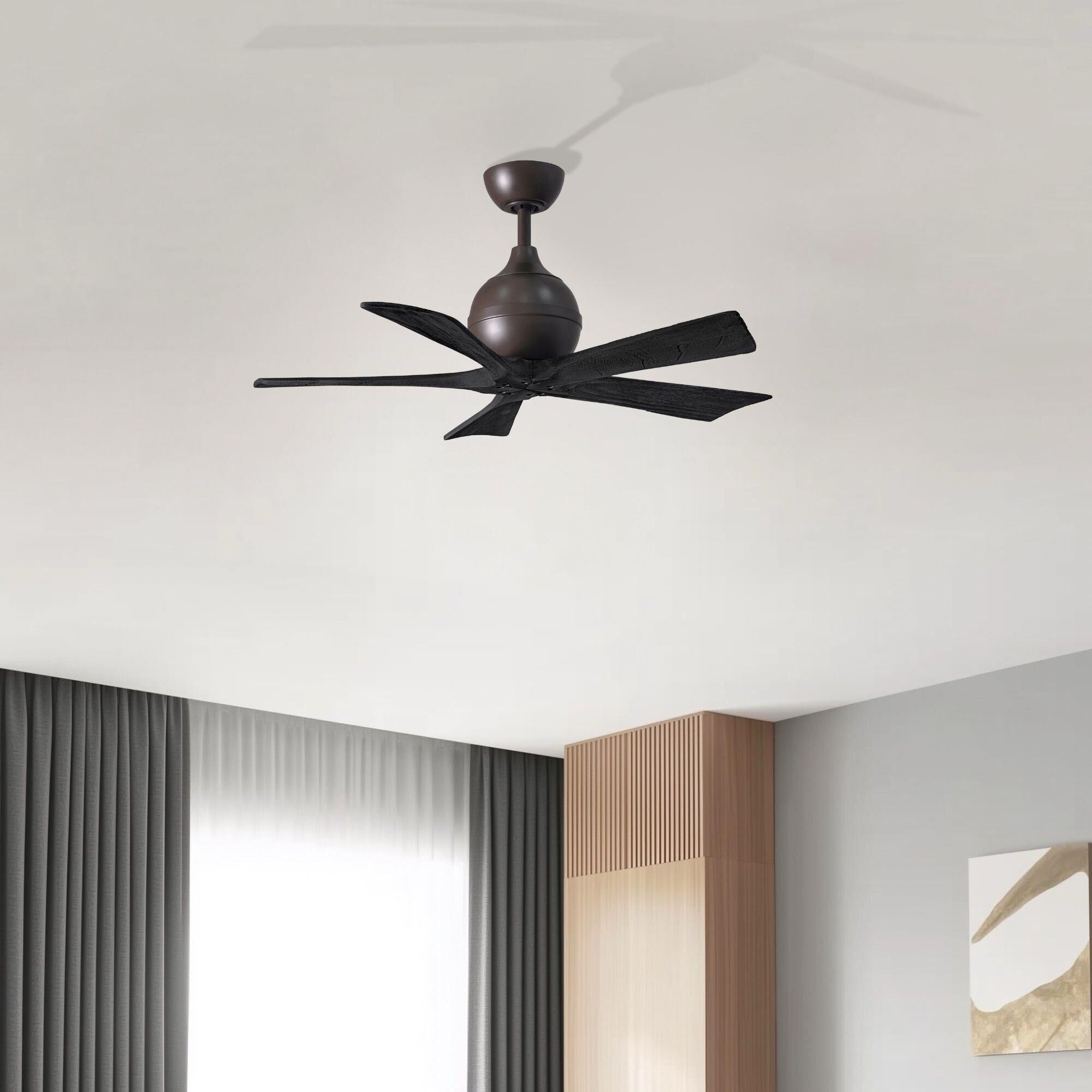Matthews Fan Company Irene 42 Inch 5 Blade Ceiling Fan - IR5-TB-BK-42