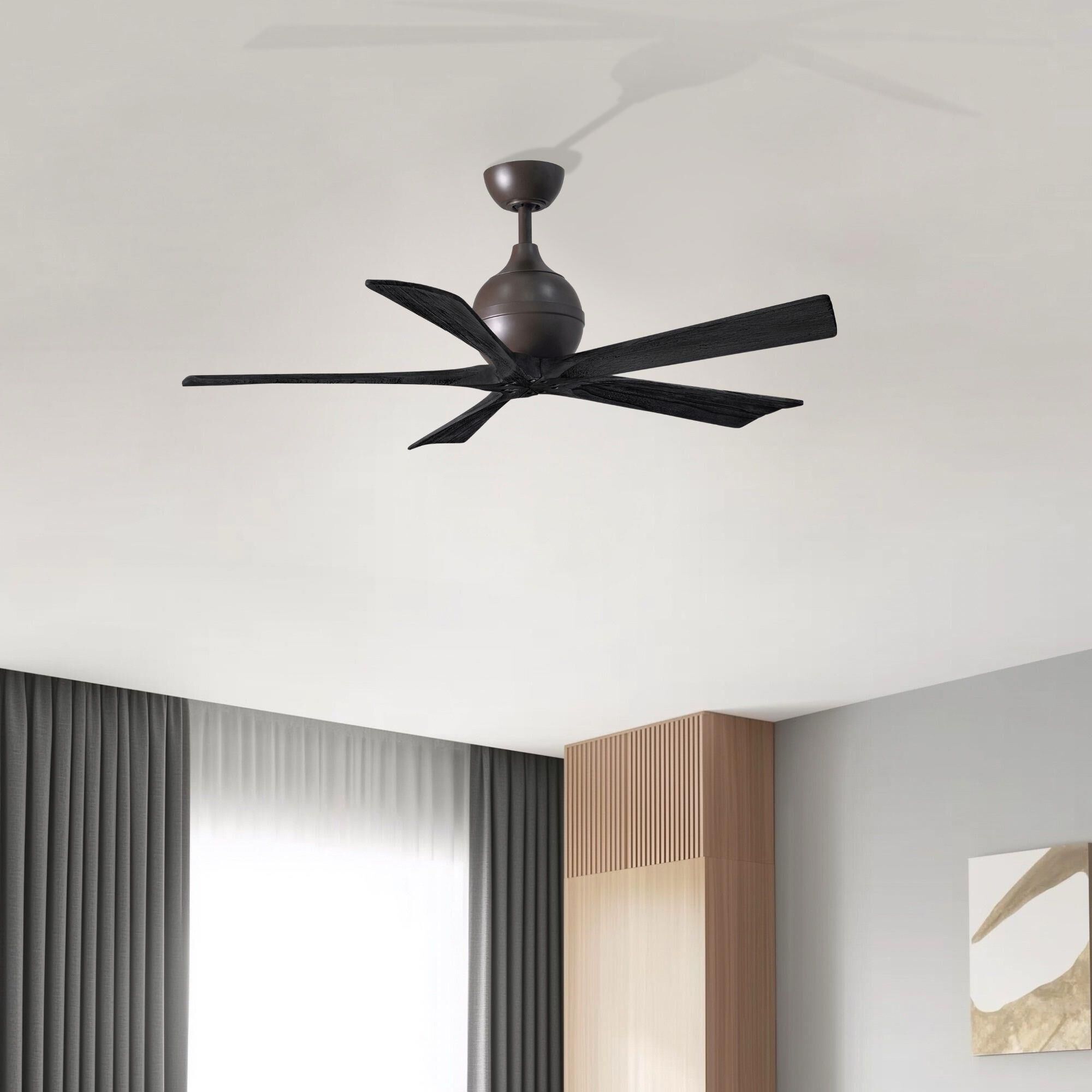Matthews Fan Company Irene 52 Inch Ceiling Fan - IR5-TB-BK-52