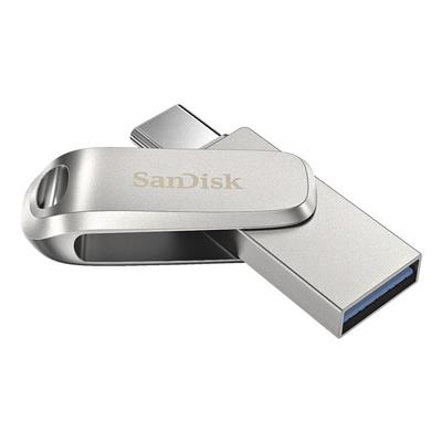 SanDisk USB-Stick »Ultra Dual Drive Luxe Type-C« 64 GB silber, 4.441x0.86x1.21 cm