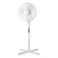 Nordic Home Culture Standventilator mit 3 Geschwindigkeitsstufen, Ventilator leise und oszillierend, Ventilator 41cm Rotor Durchmesser und bis zu 120cm Höhenverstellbar, neigbar,50 Watt, weiß