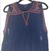 American Eagle Outfitters Tops | American Eagle Navy Keyhole Top Size Xs | Color: Blue/Red | Size: Xs