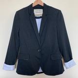 Anthropologie Jackets & Coats | Anthropologie Cartonnier Black Lined Cotton Blazer | Color: Black | Size: S