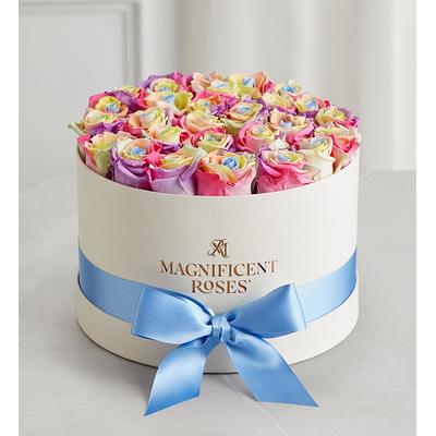 1-800-Flowers Flower Delivery Magnificent Roses Preserved Rainbow Roses Magnificent Roses Premier Rainbow