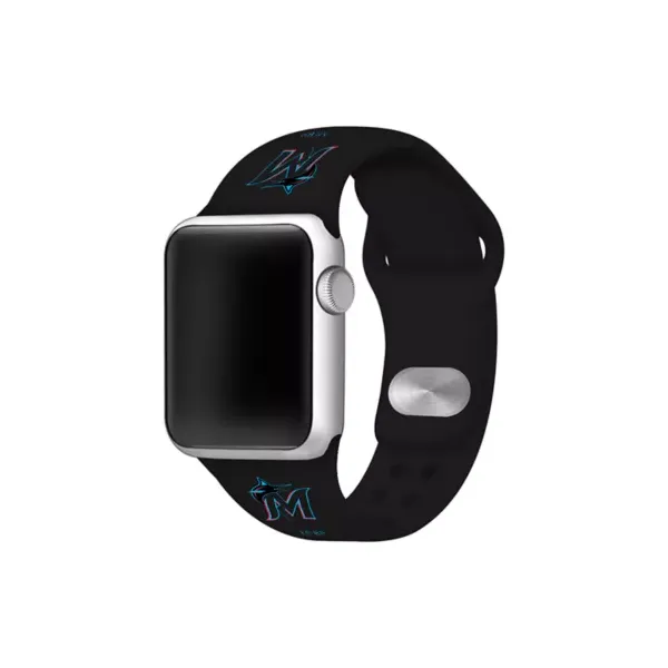 game-time®-mlb-miami-marlins-silicone-apple-watch-band,-black,-38-mm/