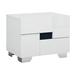 Orren Ellis Hailee 2 - Drawer Solid Wood Nightstand Wood in White | 18 H x 22 W x 15.5 D in | Wayfair CFC635794CFC4638981A3B44F07A72B2