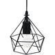 Atmosphera - Suspension filaire Ida métal noir D19cm créateur d'intérieur - Noir