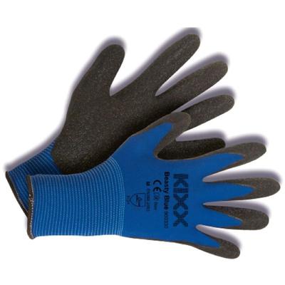 Kixx Color Line Arbeitshandschuhe, Blau/Schwarz - Größe 10