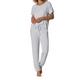 Triumph Women's Stripes PK 01 Pyjama Sets, Multicolour (Dark Grey Melange M), UK 14