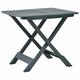 Goliraya Folding Garden Table Outdoor Dining Table Farmhouse Table Green 79x72x70 cm Plastic