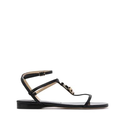 Jimmy Choo Sandales En Cuir À Logo Alodie