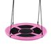 Costway 40 Inch Flying Saucer Tree Swing Indoor Outdoor Play Set-Pink