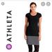 Athleta Dresses | Athleta Color Block Ella Dress. Grey With Black. | Color: Black/Gray | Size: S