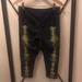 Adidas Pants & Jumpsuits | Adidas Techfit Graphic Crop Leggings (Small) | Color: Black/Yellow | Size: S