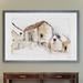 Darby Home Co 'Quiet Streets II' by Paul Cezanne - Picture Frame Painting Print Canvas, Solid Wood in Brown | 28 H x 38 W x 1.25 D in | Wayfair