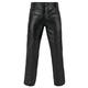 FNine Genuine Leather Full Grain Motorbike Leather Pants, Motorcycle Style, 40 Inches Waist, Black