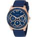 GUESS Men's Stainless Steel Android Wear Touch Screen Silicone Smart Watch, Color: Blue (Model: C100