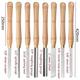 LOYAL TECHNOLOGY-PACKAGE Outils de Tour Tour Chisel Tournage de Bois Outil Tout Neuf avec de l'acier à Haute Vitesse avec Manche en Bois Travail du Bois Outil 8 Types Durable Pièces Lathe (Size : A)