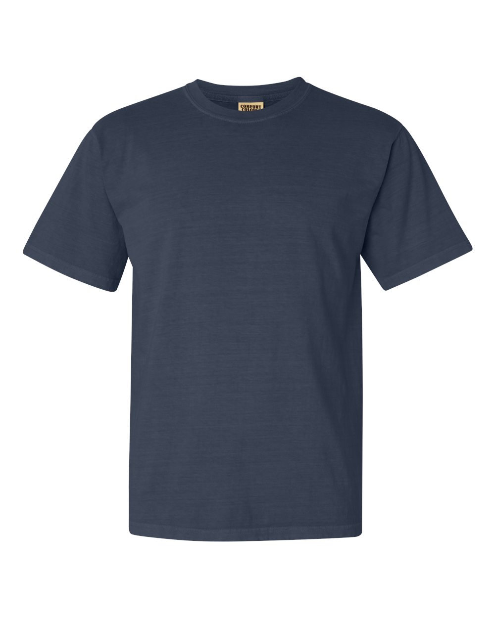 Comfort Colors C1717 Adult Heavyweight T-Shirt in Denim size Small | Ringspun Cotton 1717, CC1717