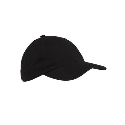 Big Accessories BX001Y Youth 6-Panel Brushed Twill Unstructured Cap in Black | Cotton
