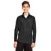 Team 365 TT31Y Youth Zone Performance Quarter-Zip T-Shirt in Black size Small | Polyester