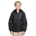 Team 365 TT73Y Youth Zone Protect Lightweight Jacket in Black size Small | Polyester