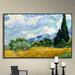 Lark Manor™ Miko 'Cypress' by Vincent Van Gogh - Print on Canvas Metal in Blue/Yellow | 2 D in | Wayfair C151FDE82CDE4894828DFEF58BEB471A