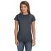 Gildan G640L Women's Softstyle Womenâ€™s T-Shirt in Dark Heather size Large | Cotton 64000L