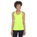 Team 365 TT11WRC Women's Zone Performance Racerback Tank Top in Safety Yellow size Large | Polyester