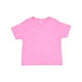 Rabbit Skins 3321 Toddler Fine Jersey T-Shirt in Raspberry size 5/6 | Cotton LA3321, RS3321