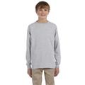 Jerzees 29BL Youth Dri-Power Active 50/50 Cotton/Poly Long Sleeve T-Shirt in Oxford size XL | Cotton/Polyester Blend 29BLR