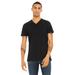 Bella + Canvas 3005 Jersey Short-Sleeve V-Neck T-Shirt in Black size 2XL | Cotton/Polyester Blend BC3655, BC3005CVC, 3655, 3005CVC, 3655C, B3005, BC3005
