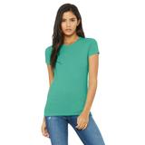 Bella + Canvas 6004 Women's The Favorite T-Shirt in Teal size XL | Ringspun Cotton B6004, BC6004