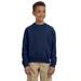 Jerzees 562B Youth NuBlend Crewneck Sweatshirt in Navy Blue size Small 562BR