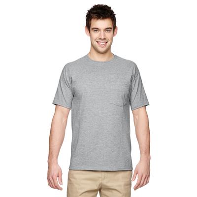 Jerzees 29P Dri-Power 50/50 T-Shirt with a Pocket in Heather size Small 29MPR, 29MP