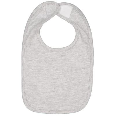 Rabbit Skins RS1005 Infant Premium Jersey Bib in Heather | Ringspun Cotton 1005, LA1005