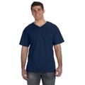 Fruit of the Loom 39VR Adult 5 oz. HD Cotton V-Neck T-Shirt in J Navy Blue size 3XL