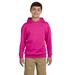 Jerzees 996Y Youth NuBlend Pullover Hooded Sweatshirt in Cyber Pink size Medium 996YR