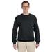 Fruit of the Loom 82300 Adult 12 oz. Supercotton Fleece Crew T-Shirt in Black size 2XL 82300R