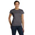 LAT 3516 Women's Fine Jersey T-Shirt in Charcoal size XL | Ringspun Cotton LA3516