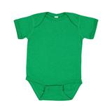 Rabbit Skins 4424 Infant Fine Jersey Bodysuit in Vintage Green size 6MOS | Ringspun Cotton LA4424, RS4424